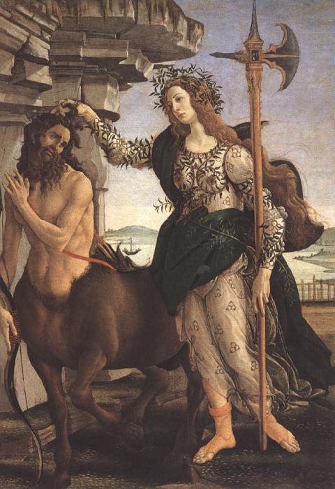 Sandro Botticelli Pallas and the Centaur (mk36) oil painting picture